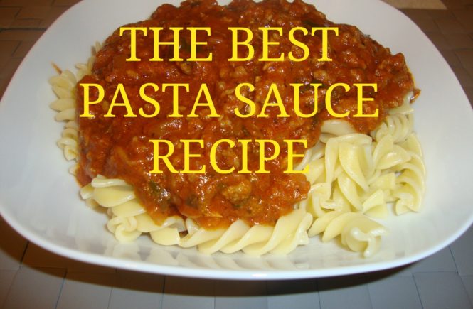 THE BEST PASTA SAUCE RECIPE