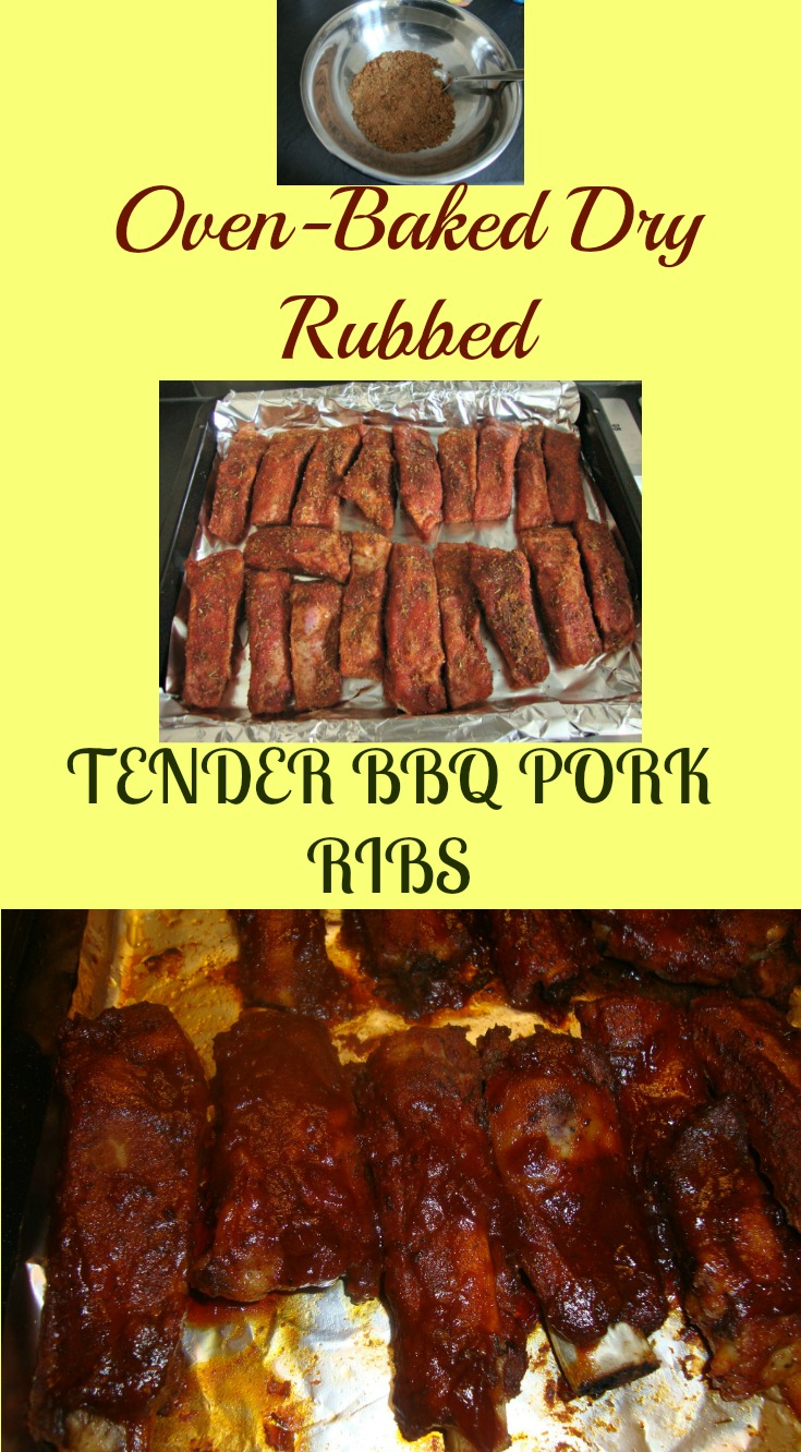 OVEN-BAKED DRY RUBBED BBQ PORK RIBS