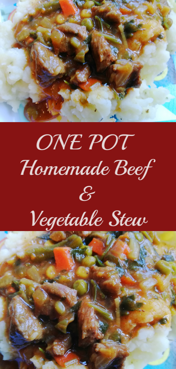 ONE POT HOMEMADE BEEF AND VEGETABLE STEW