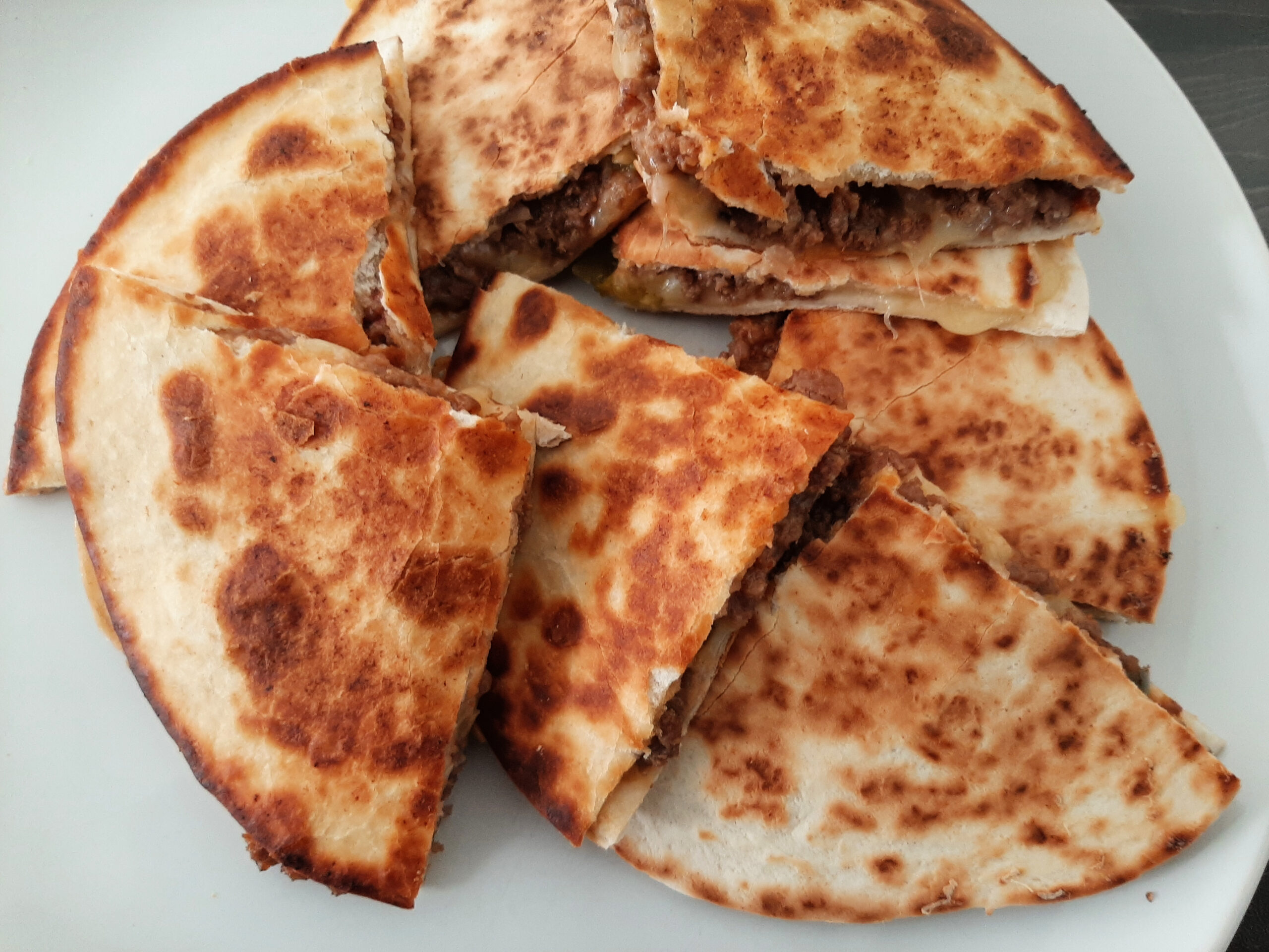 CHEESEBURGER QUESADILLAS