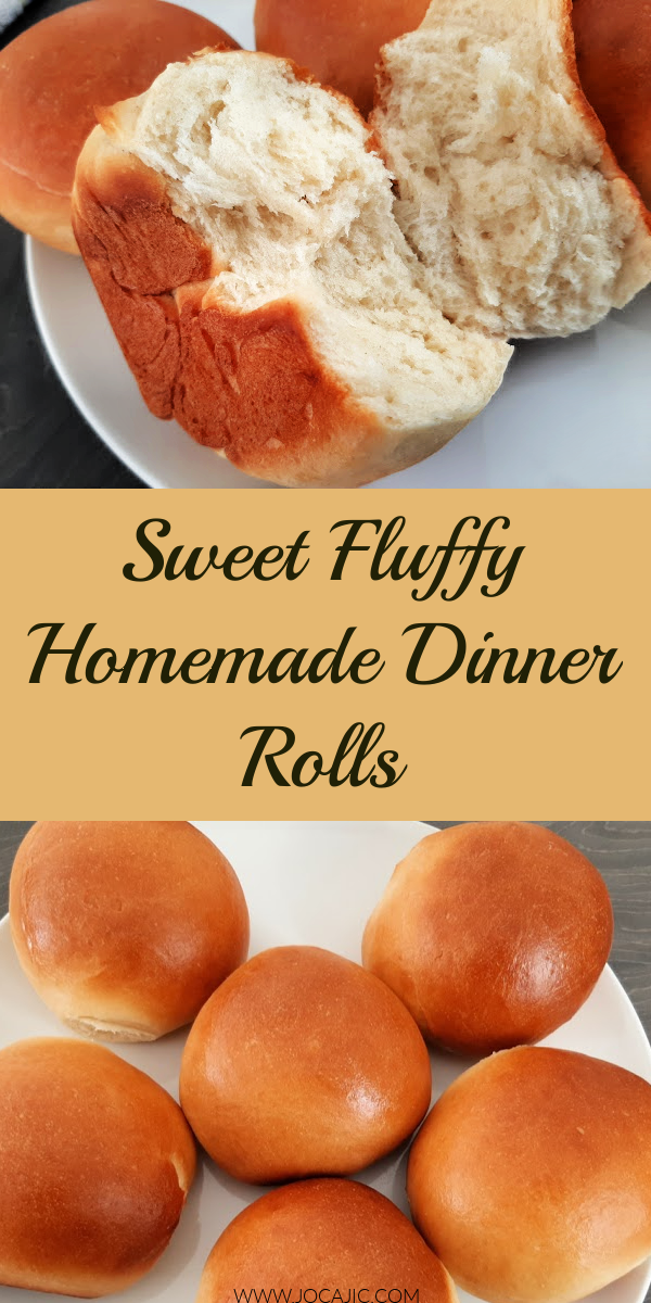 SWEET FLUFFY HOMEMADE DINNER ROLLS